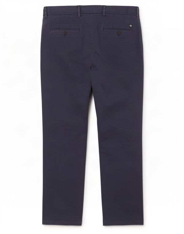 Pantaloni chino dritti da uomo Marks & Spencer W42 L31 cotone blu navy