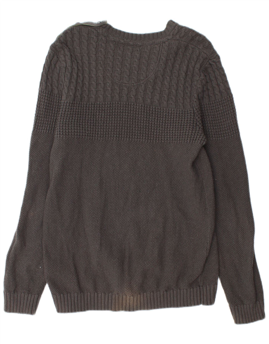 Maglione maglione con scollo a barca da donna Ted Baker taglia 4 grande cotone grigio