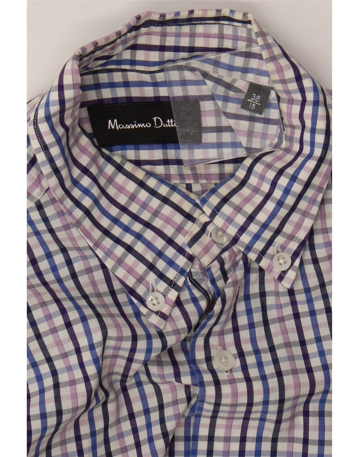 Camicia da uomo Massimo Dutti taglia 38 15 a quadri multicolore medio