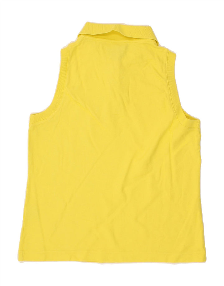 FILA Womens Sleeveless Polo Shirt IT 46 Large Yellow Vintage Fila and Second-Hand Fila from Messina Hembry 
