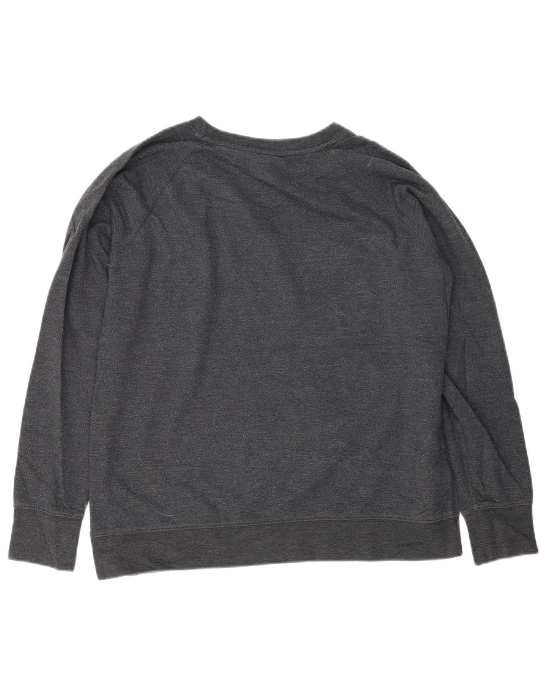 Felpa da donna vestibilità ampia Eddie Bauer UK 14 Cotone grigio medio