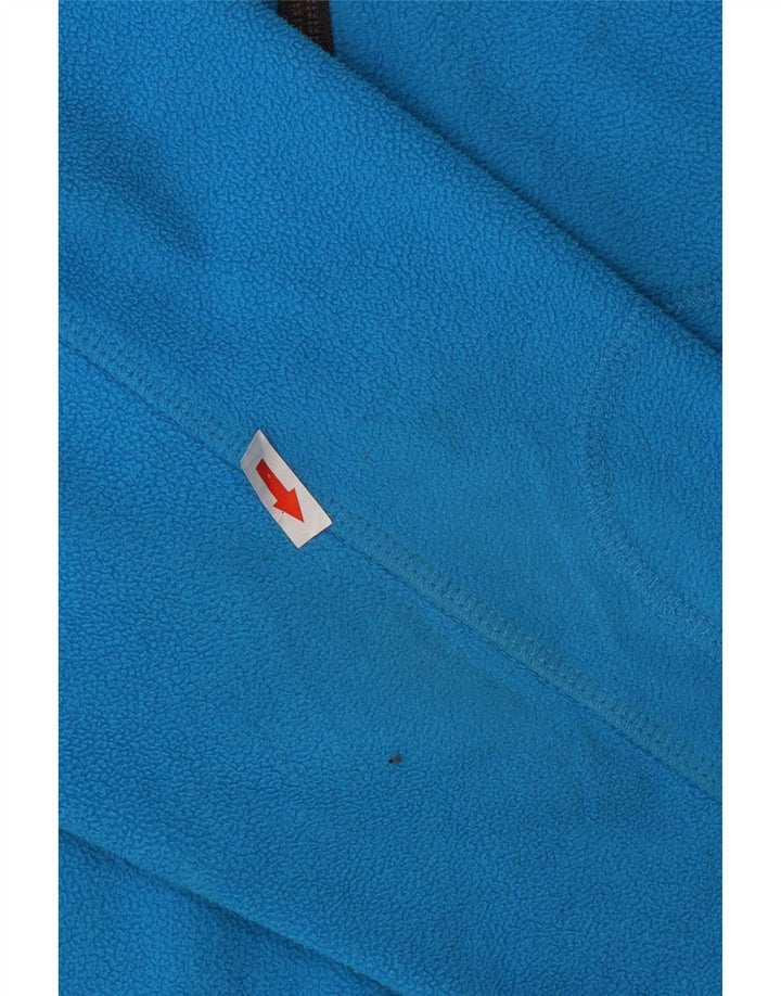 Maglione in pile da uomo Columbia con zip e collo, grande, in poliestere blu