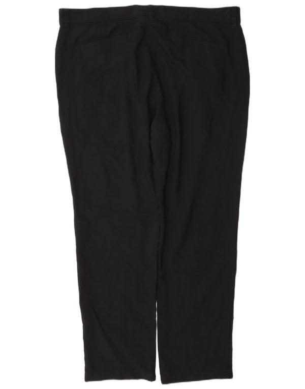 Pantaloni chino dritti da uomo Adidas W40 L32 poliestere nero