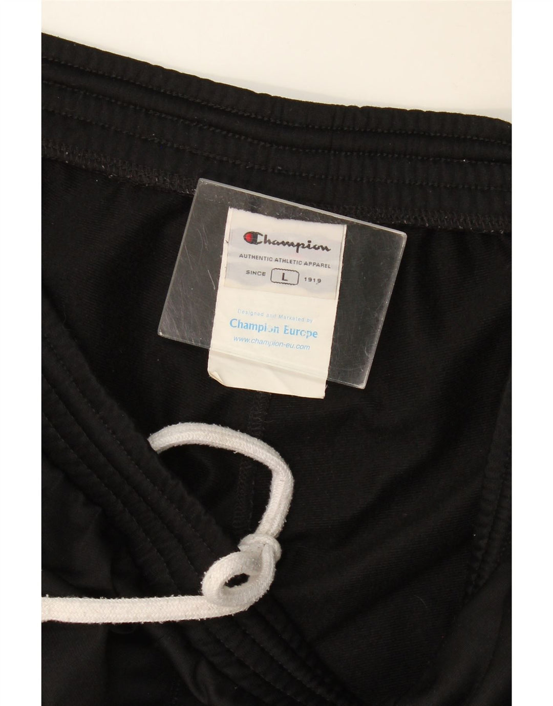 Pantaloni da tuta da uomo Champion Large in poliestere color block nero