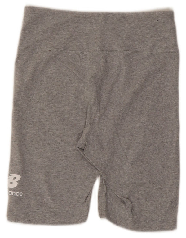 Pantaloncini sportivi da donna New Balance UK 8 piccoli in cotone grigio