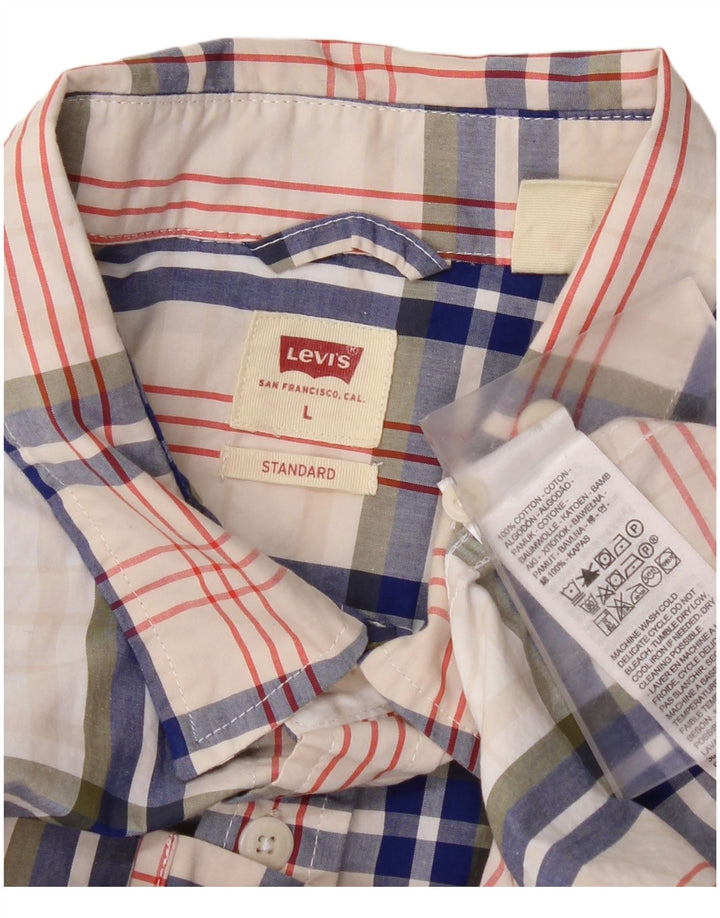 Camicia Levi's da uomo vestibilità standard, cotone a quadri multicolore grande