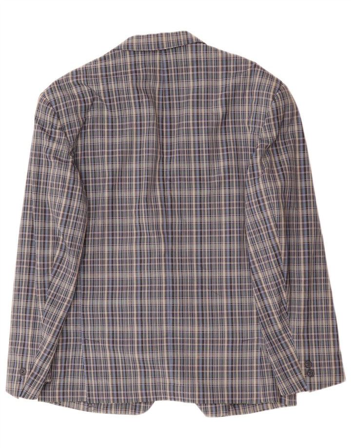 Giacca blazer da uomo a 2 bottoni GREEN FOX EU 48 grigio medio a quadri