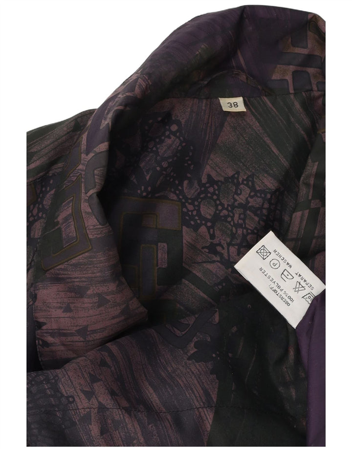 Cappotto vintage da donna a vento EU 38 medio multicolore geometrico