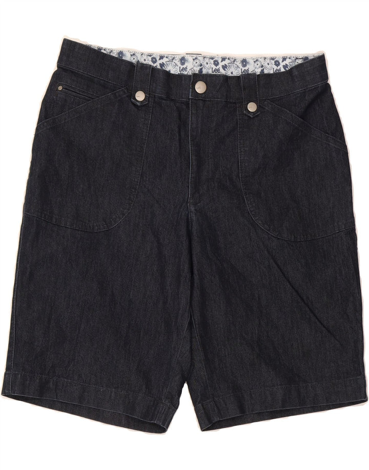 LEE Womens Denim Shorts US 12 Large W34 Navy Blue Cotton Vintage Lee and Second-Hand Lee from Messina Hembry 