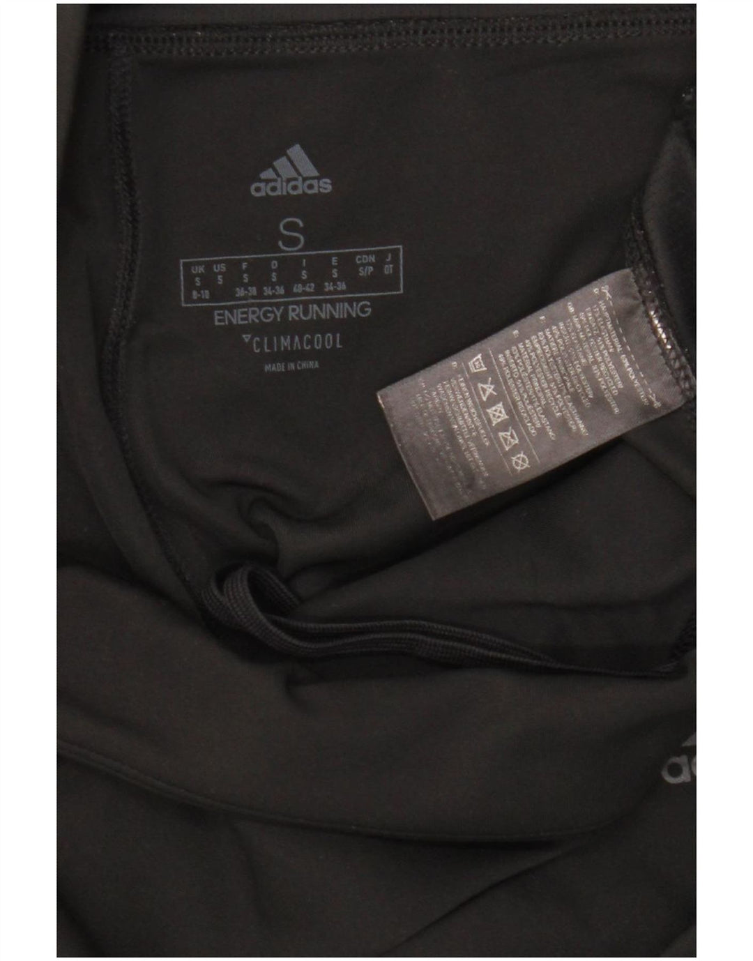 Leggings Adidas Climacool Capri da donna UK 8/10 Piccolo poliestere nero