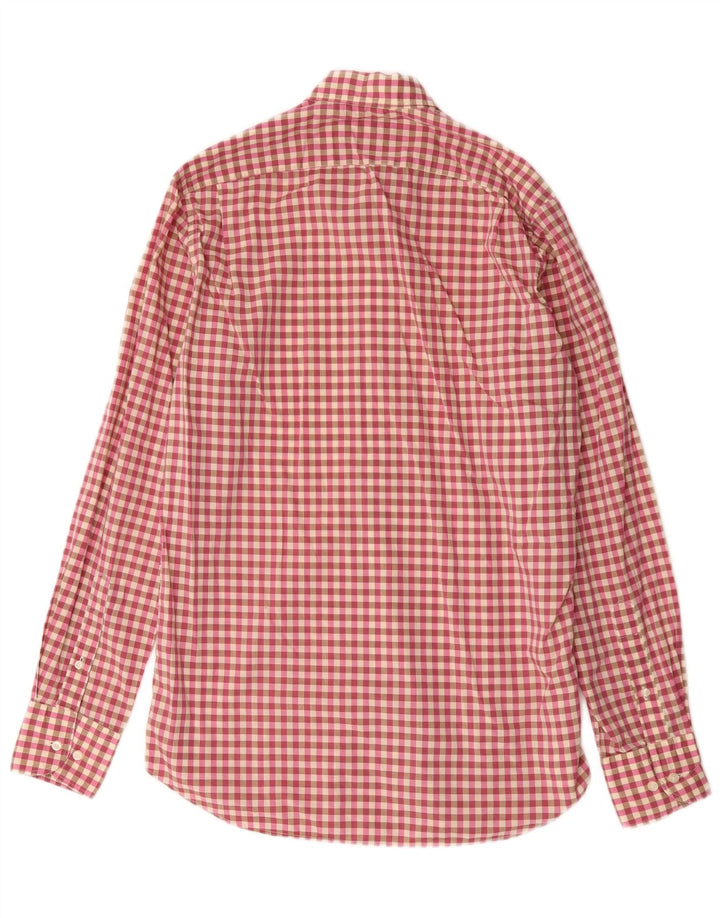 Camicia da uomo Massimo Dutti a quadri piccoli rosa