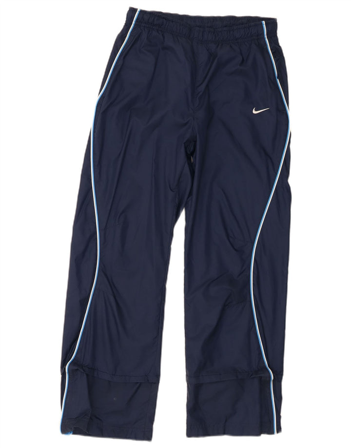 Pantaloni della tuta da ragazzo Nike 10-11 anni nylon medio blu navy