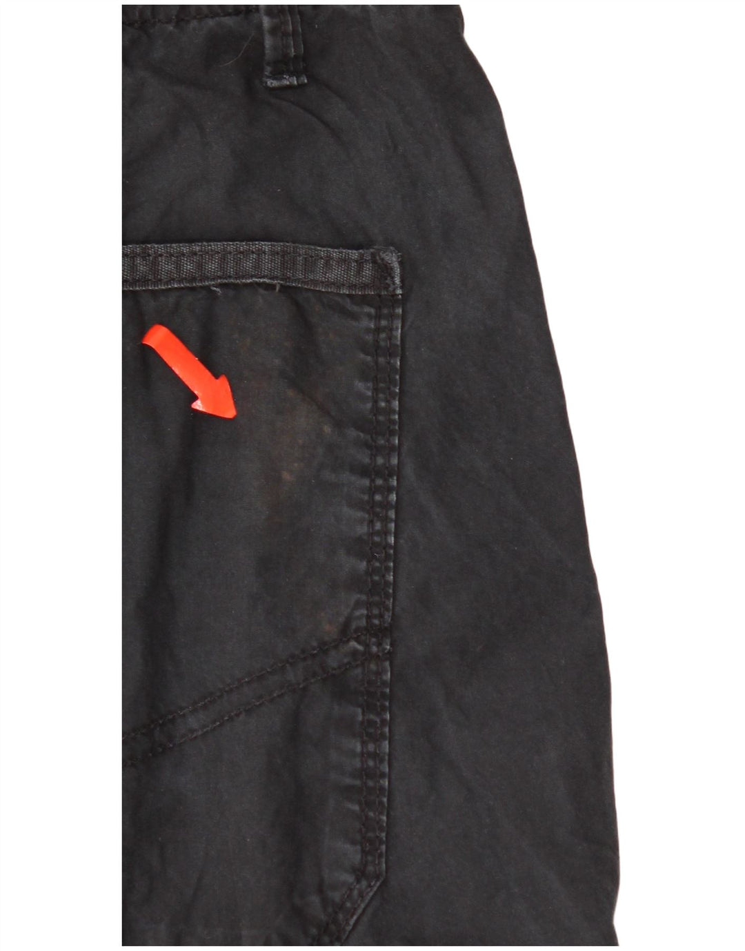 Pantaloncini cargo da uomo Calvin Klein W36 grandi in cotone nero