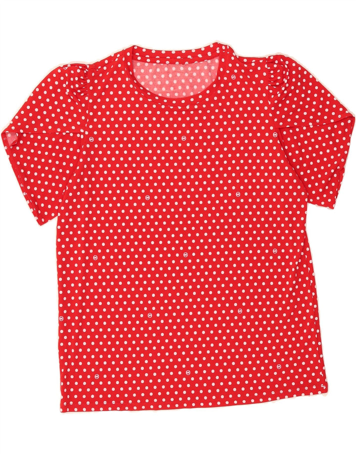 MICHAEL KORS Womens Blouse Top UK 16 Large Red Polka Dot Classic Vintage Michael Kors and Second-Hand Michael Kors from Messina Hembry 