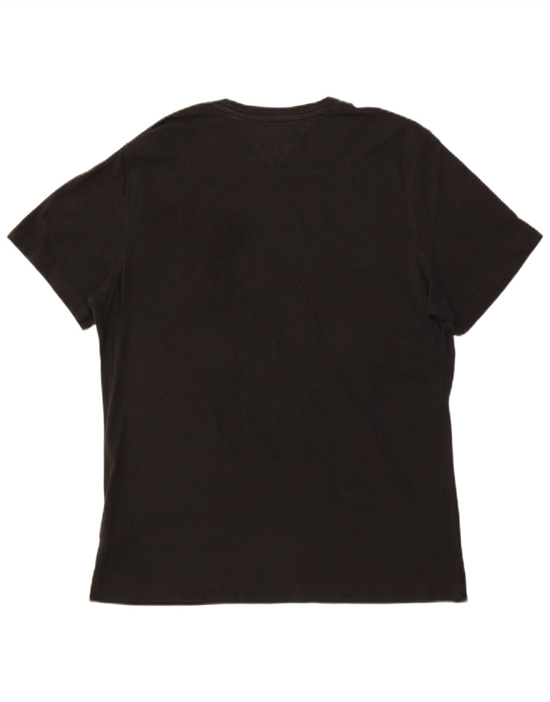 TOMMY HILFIGER T-shirt da uomo Top XL in cotone nero