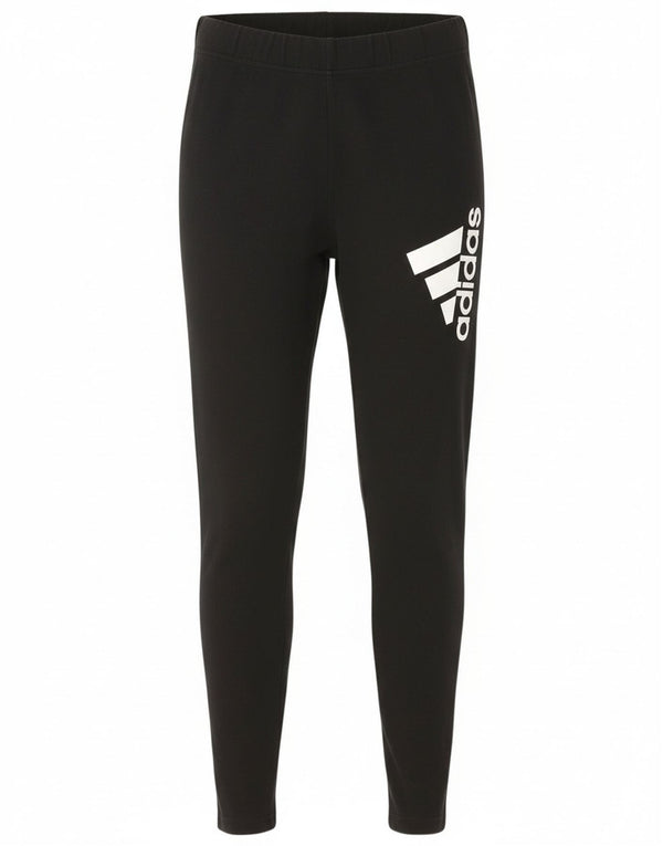 Leggings grafici da donna Adidas UK 12/14 cotone nero medio
