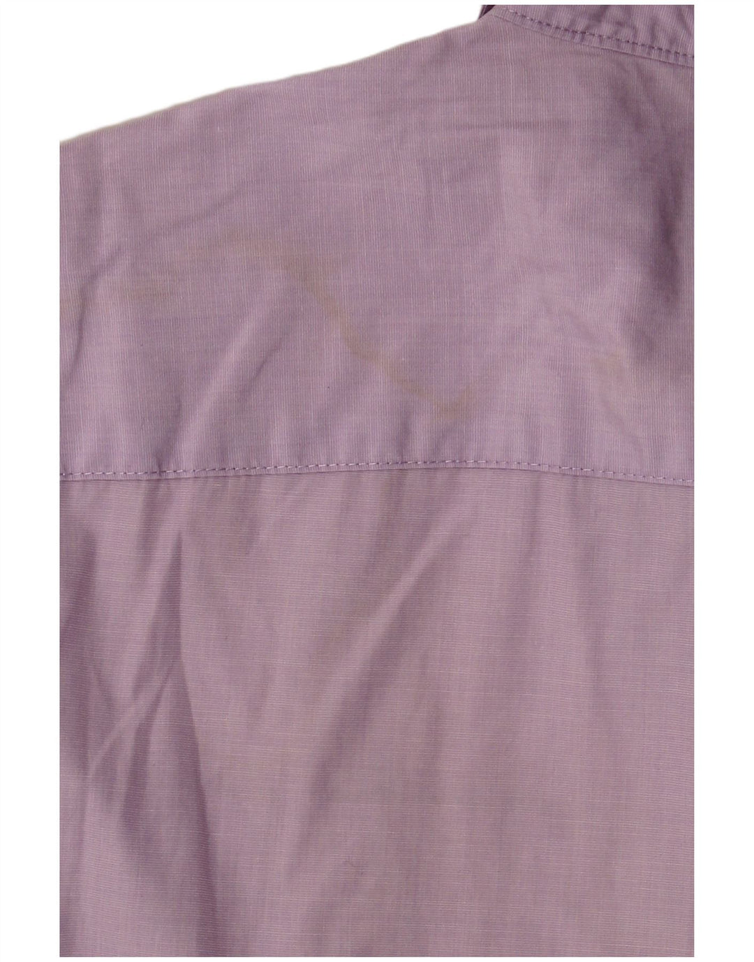 Camicia Blauer Uomo Manica Corta Militare Large Cotone Lilla