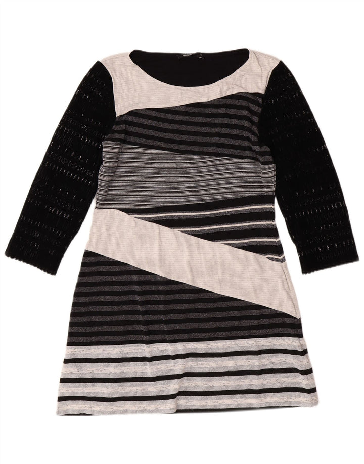 DESIGUAL Girls 3/4 Sleeve Basic Dress 15-16 Years XL Multicoloured Striped