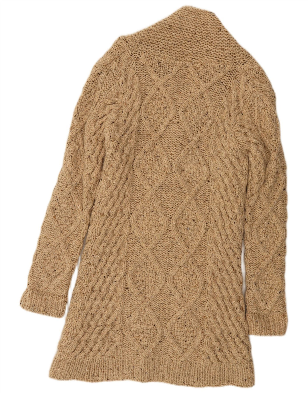 MAISON SCOTCH Maglione cardigan lavorato a mano da donna US 4 Small Beige