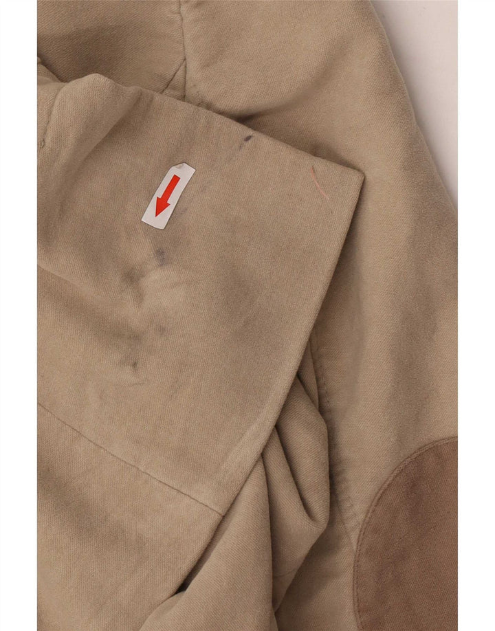 Giacca blazer a 2 bottoni da donna Boden UK 16 grande cotone beige