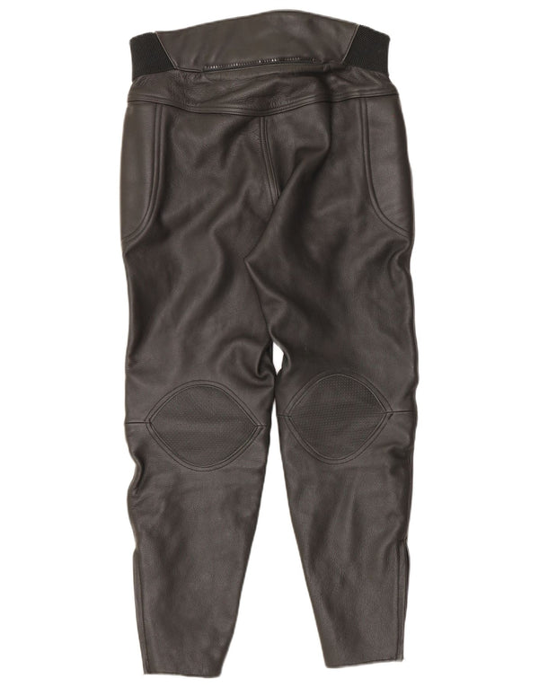 Pantaloni da moto da corsa in pelle da donna Scott UK 16 Large W34 L27 Biker neri