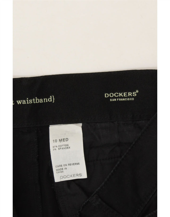 DOCKERS Womens Bootcut Suit Trousers US 10 Large W32 L30 Black Cotton Vintage Dockers and Second-Hand Dockers from Messina Hembry 
