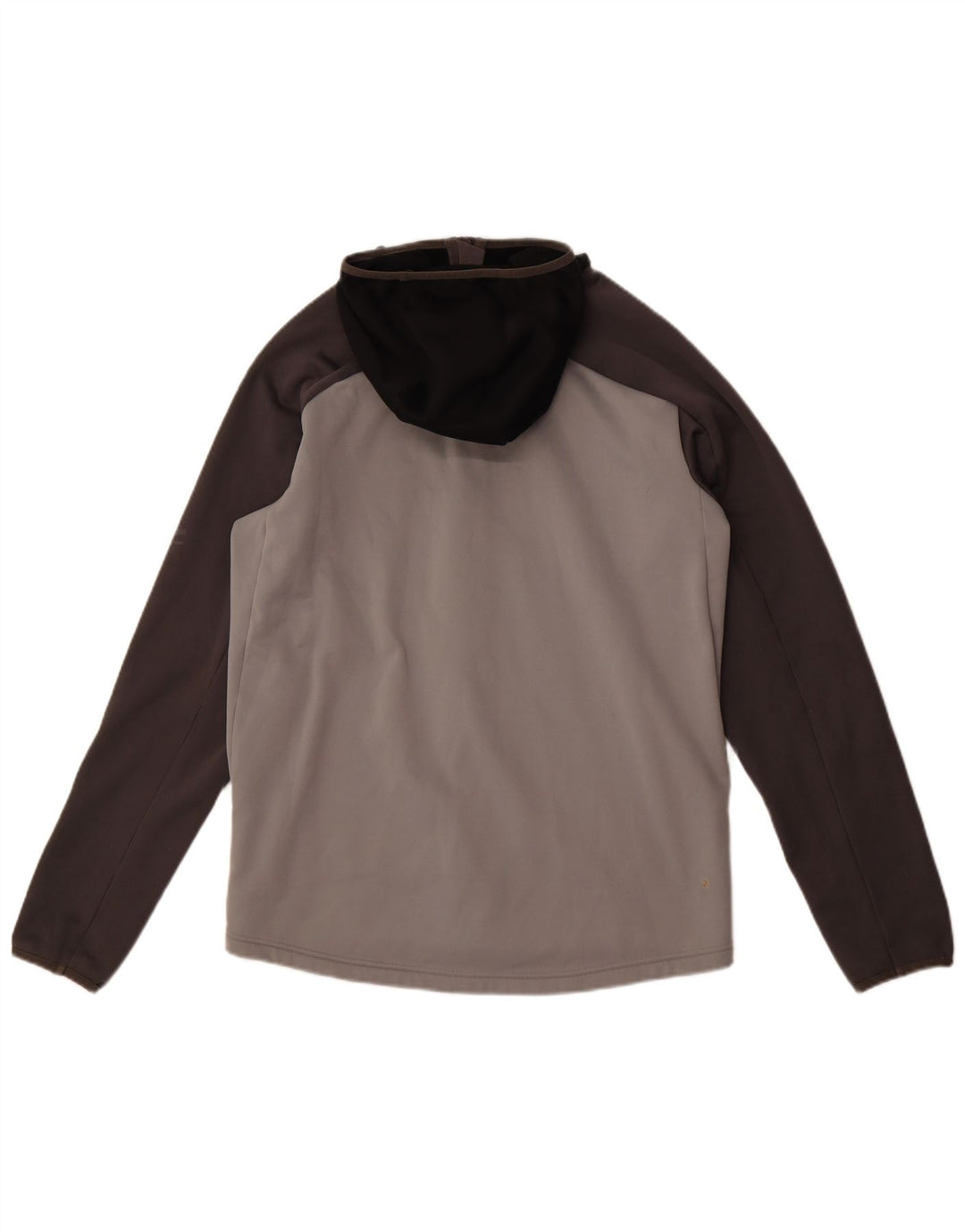 Maglione con cappuccio e zip da uomo Berghaus Poliestere color block grigio medio