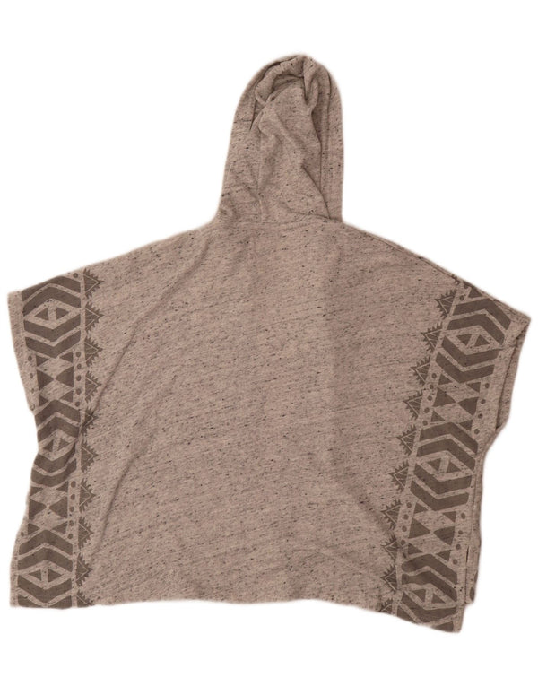 Maglione cardigan con cappuccio da donna Billabong UK 14 Grigio medio geometrico