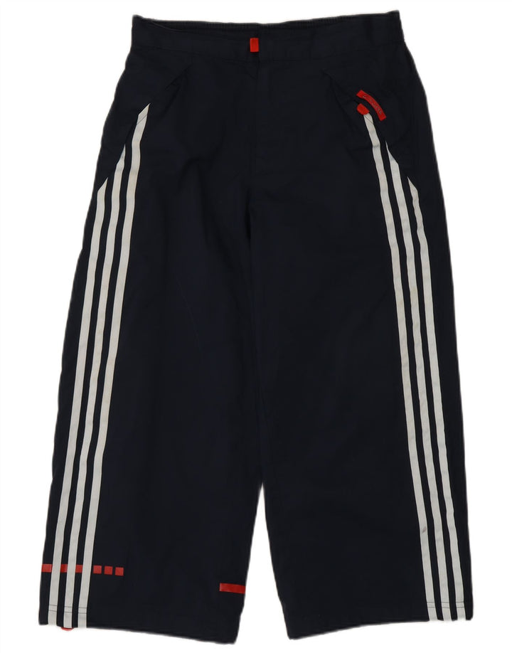Pantaloni della tuta Adidas Capri da ragazzo 13-14 anni in poliestere blu navy