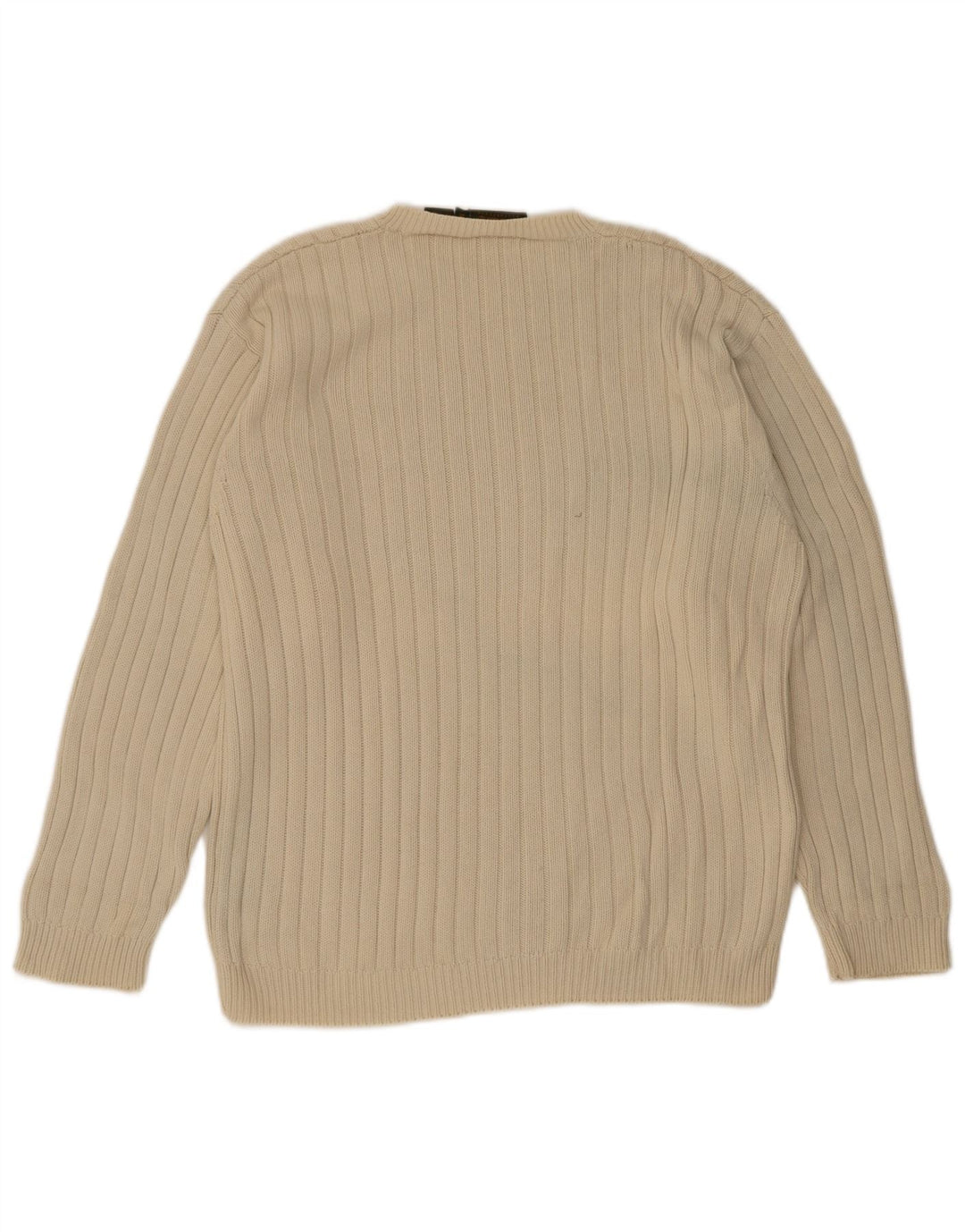 Maglione maglione girocollo da uomo Timberland in cotone beige medio
