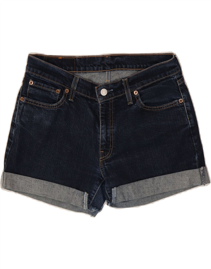LEVI'S Womens 529 Denim Shorts W31 Medium Navy Blue Cotton Vintage Levi's and Second-Hand Levi's from Messina Hembry 