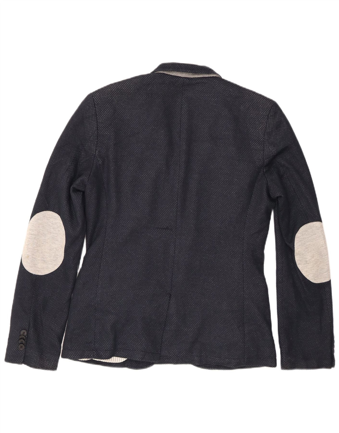 Giacca blazer da uomo a 2 bottoni Zara UK 40 grande poliestere blu navy