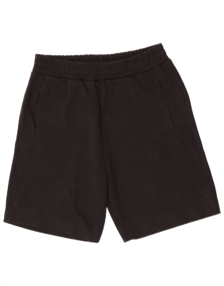Pantaloncini casual da donna Zara UK 12 medi W28 cotone nero