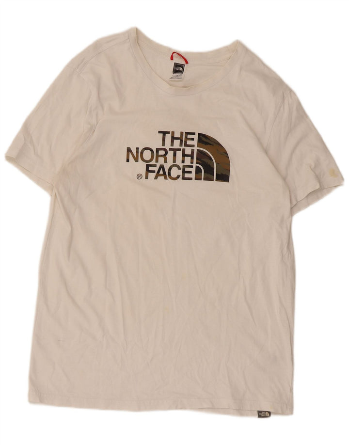 T-shirt grafica da uomo The North Face Top grande in cotone bianco