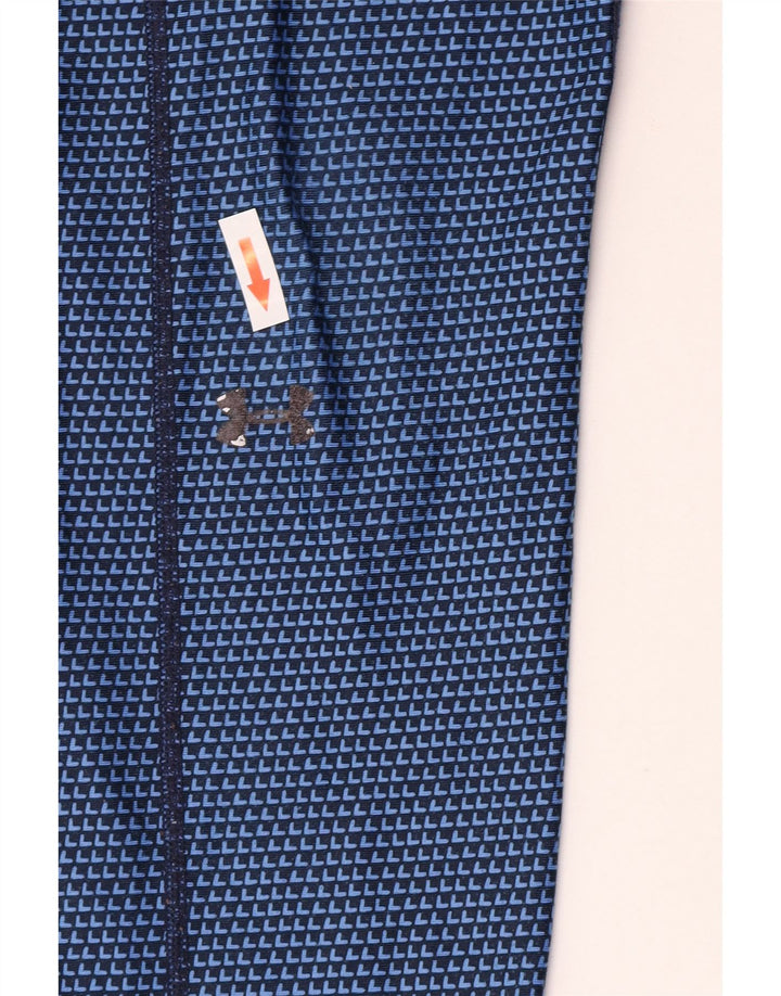 Leggings da donna Under Armour in poliestere geometrico blu medio