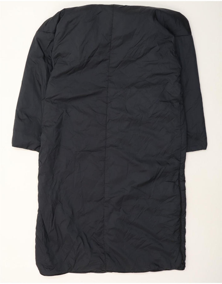 Cappotto imbottito oversize con cappuccio da donna Dkny UK 14 nylon blu navy medio