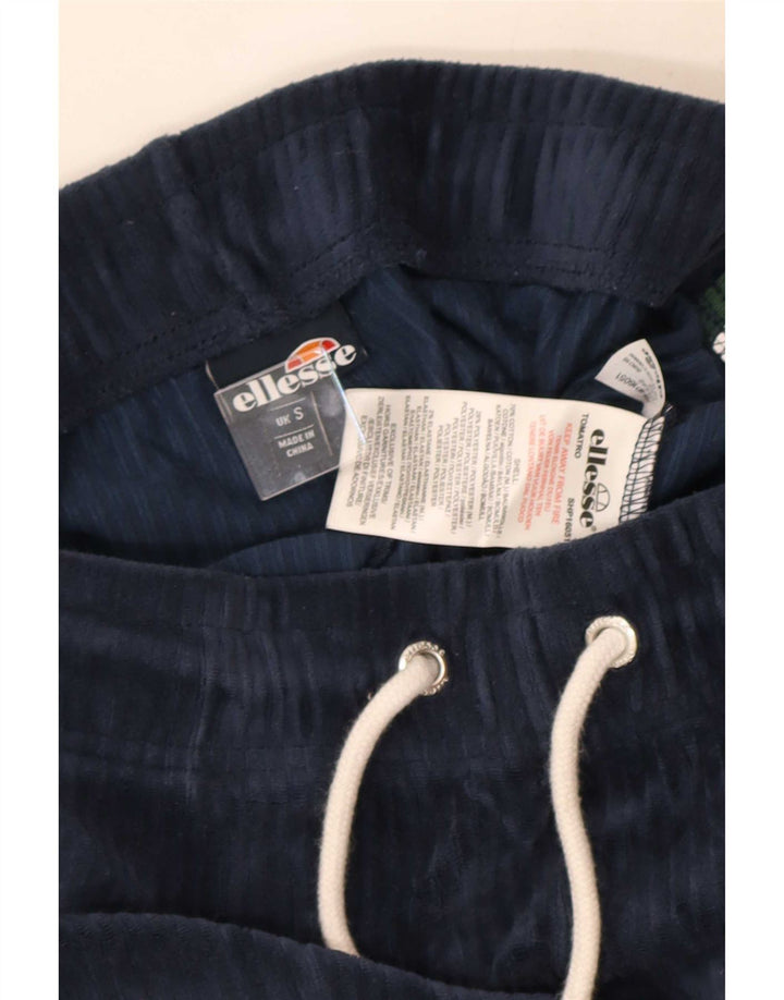 Pantaloncini sportivi grafici da uomo Ellesse piccoli in cotone blu navy