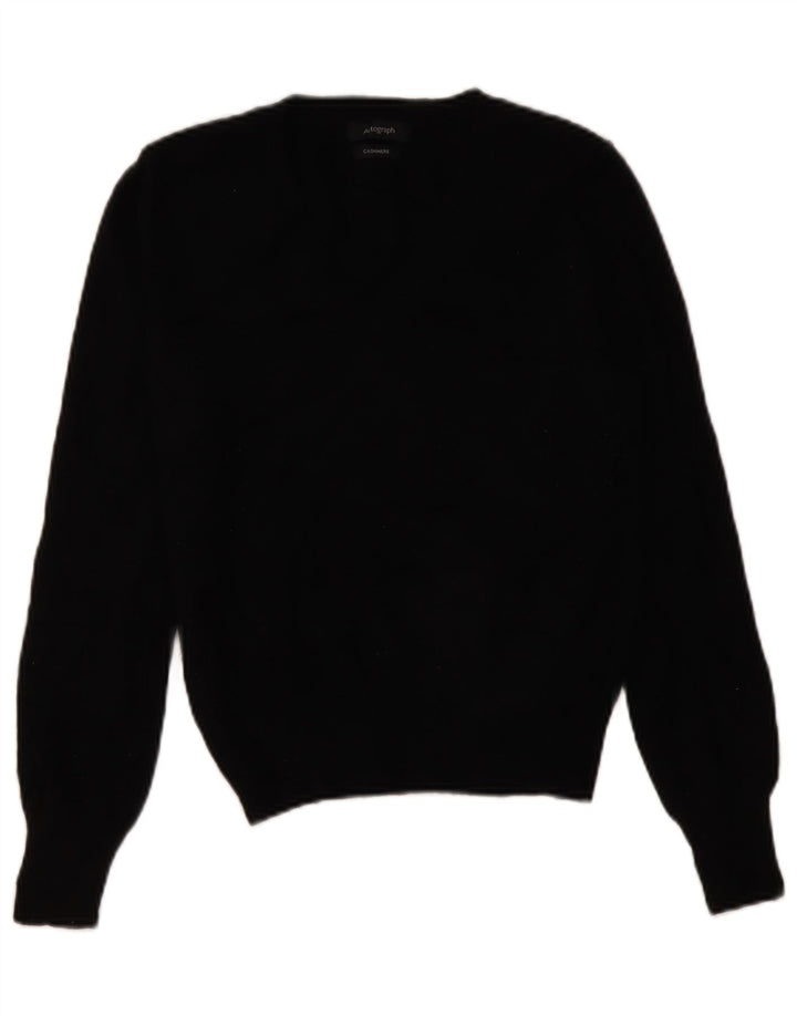 Maglione maglione girocollo autografo da donna Marks & Spencer UK 8 piccolo nero