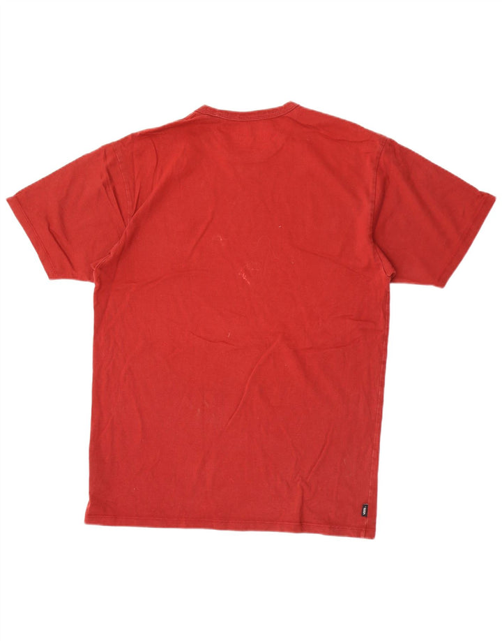 T-shirt da uomo Vans Top in cotone rosso medio