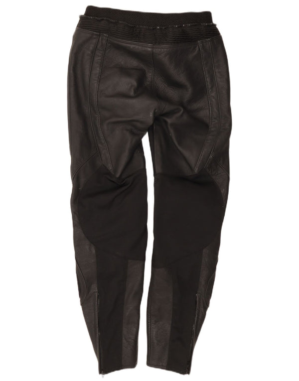 Pantaloni in pelle Moto Racer da uomo Probiker IT 50 Large W30 L30 Pelle nera