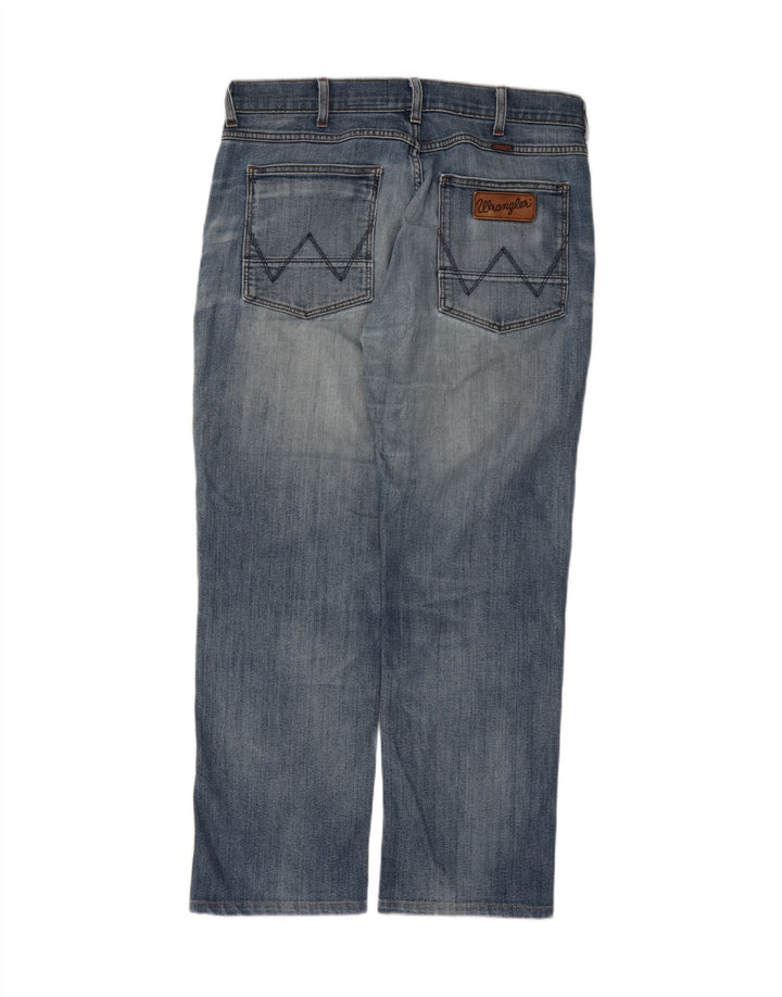WRANGLER Mens Ace Straight Jeans W34 L34 Blue Polyester Vintage Wrangler and Second-Hand Wrangler from Messina Hembry 