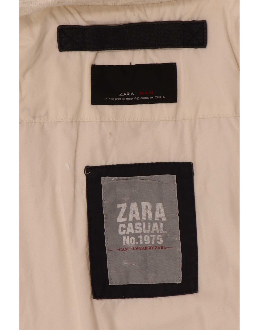 Giubbotto bomber da uomo Zara UK 42 XL bianco