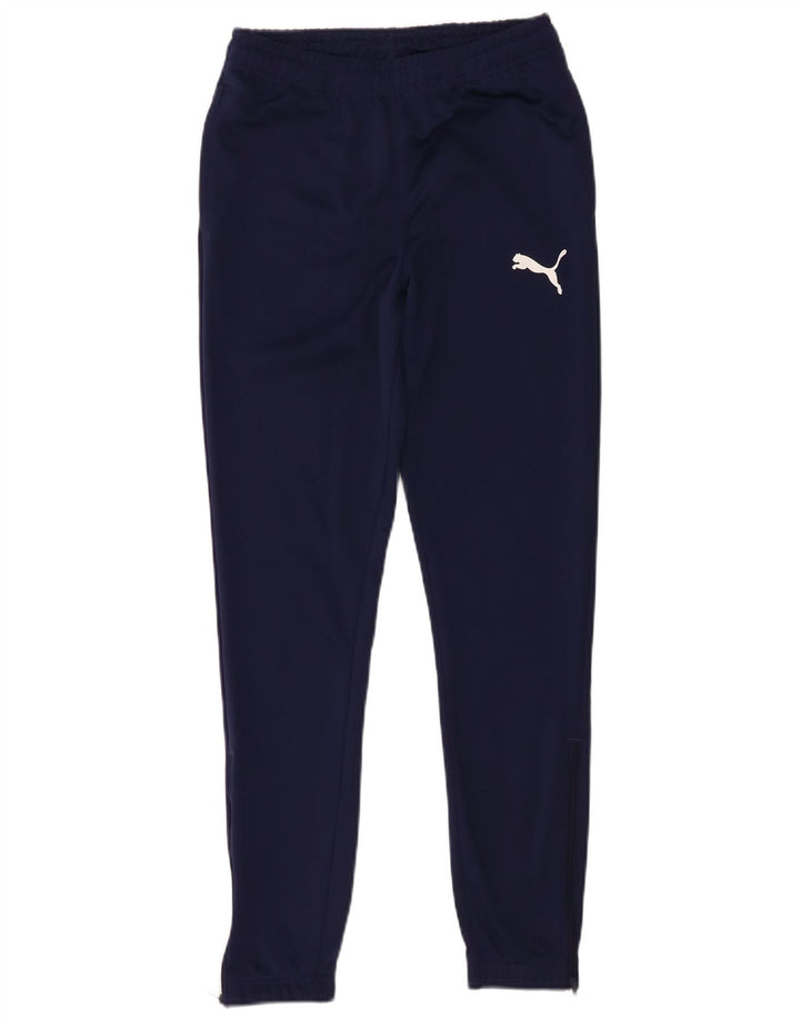 Pantaloni da tuta da uomo Puma XS in poliestere blu navy