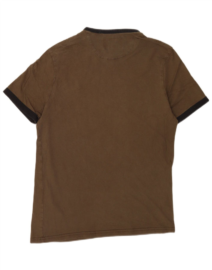 T-shirt da uomo Lyle & Scott Top in cotone kaki medio
