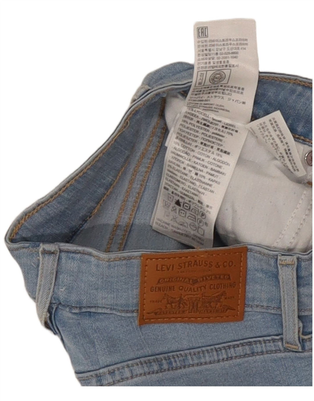 Jeans skinny da donna Levi's W26 L30 Lyocell blu