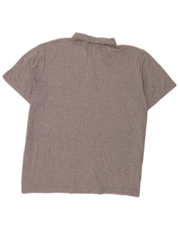 Polo da uomo a maniche corte, vestibilità regolare, Eddie Bauer, 2XL, poliestere grigio