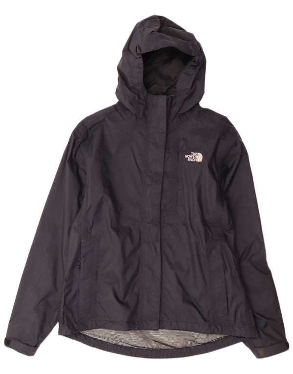 THE NORTH FACE Giacca antipioggia con cappuccio Hyvent da donna UK 14 Nylon nero medio