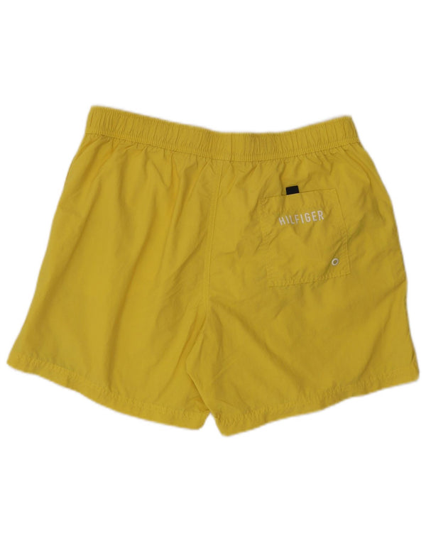 Pantaloncini da bagno grafici da uomo Tommy Hilfiger Large Yellow Colourblock