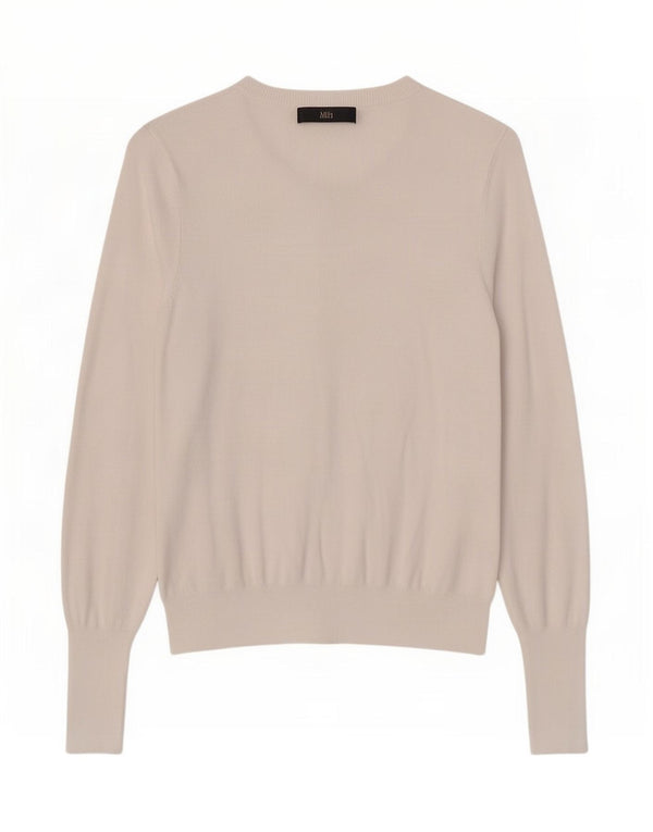 Maglione cardigan da donna Marks & Spencer UK 12 Viscosa bianca media