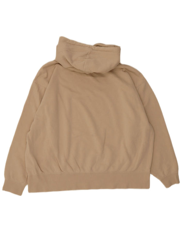Felpa con cappuccio Nike da uomo vestibilità ampia XL in cotone beige